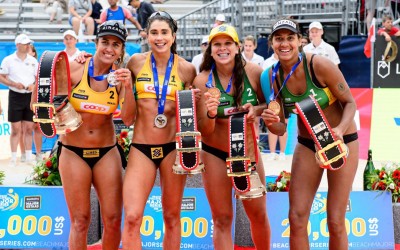Brazilians celebrate first Major medals
